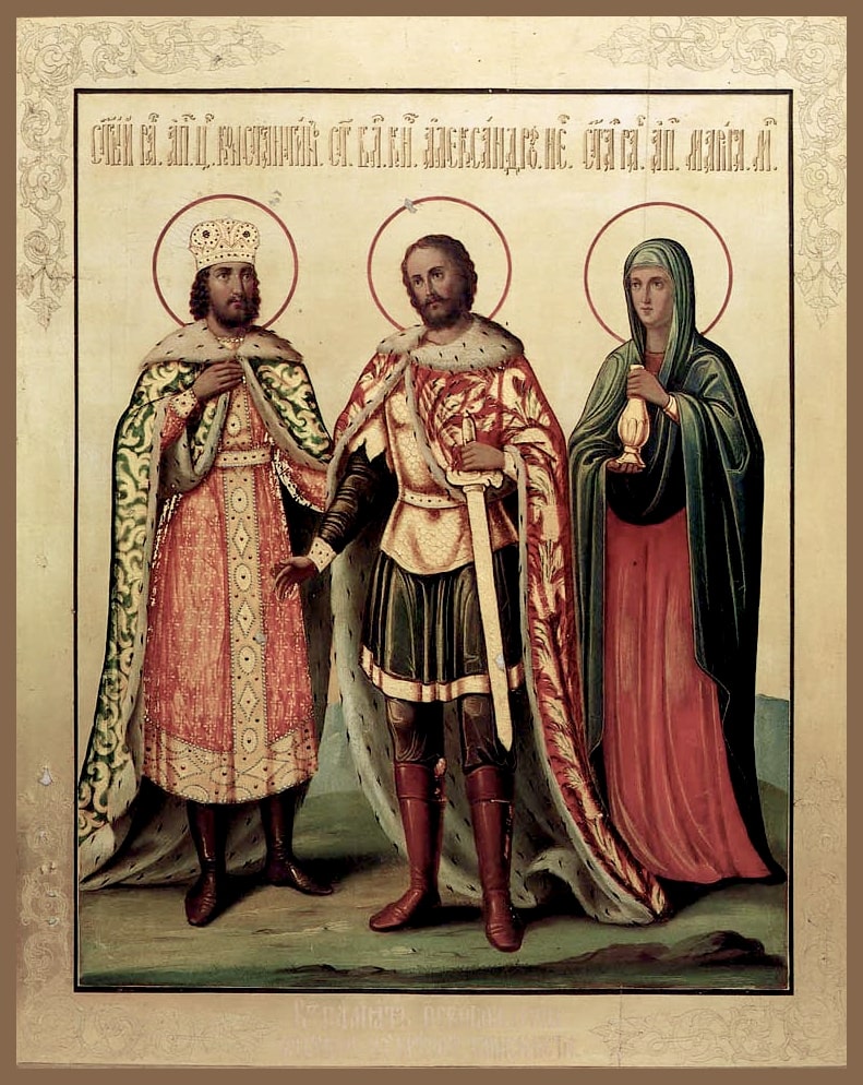 Благоверный князь Александр (в схиме Алексий) Невский.