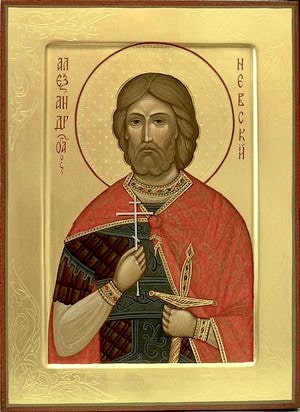 Благоверный князь Александр (в схиме Алексий) Невский.