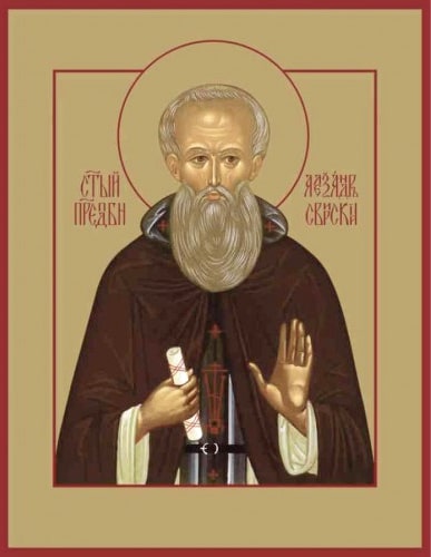 Преподобный Александр Свирский, игумен.