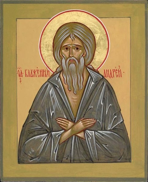 Блаженный Андрей Константинопольский, Христа ради юродивый.