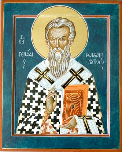 Святитель Геннадий Константинопольский, патриарх.